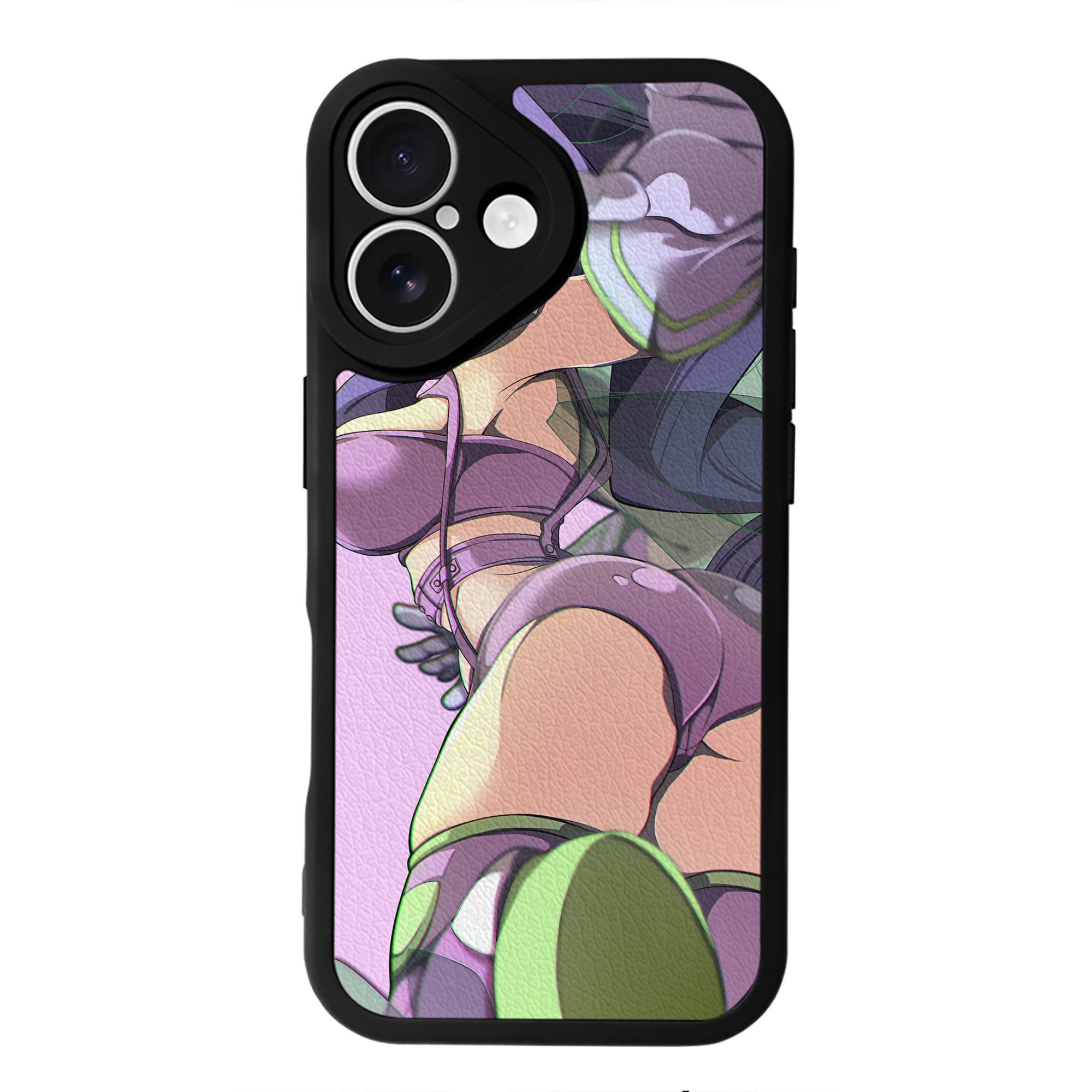 （画像用） Digimon デジタルモンスター/デジモン 【iPhone 16シリーズ対応】シリコンスマホケース（レザー調） 材質：シリコン